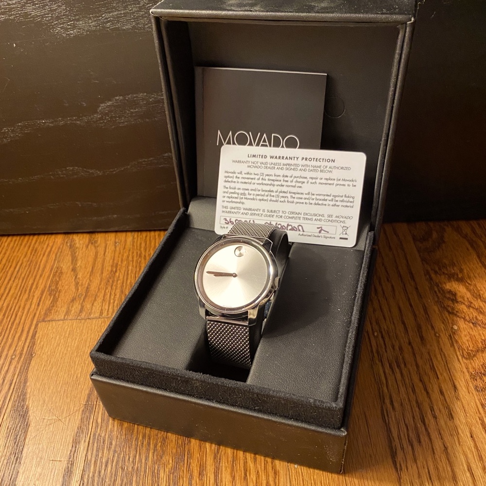 Movado Bold Evolution Mesh Watch in Silver